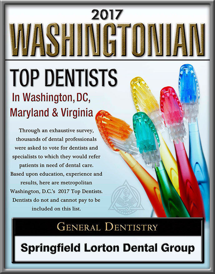 2017 Washingtonian - Top Dentists logo